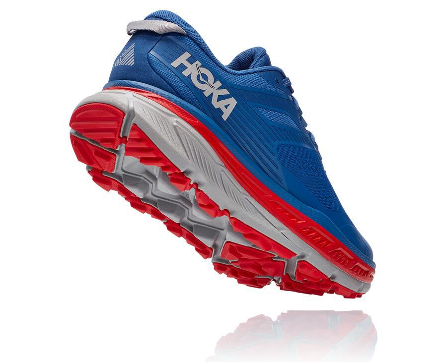 Tenis Hoka One One Trail Hombre Azules - Stinson Atr 6 - MWXK49082